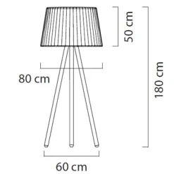 AGATA WOOD Outdoor-Stehleuchte