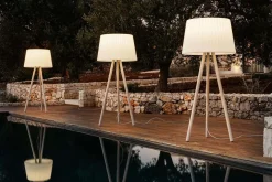AGATA WOOD Outdoor-Stehleuchte