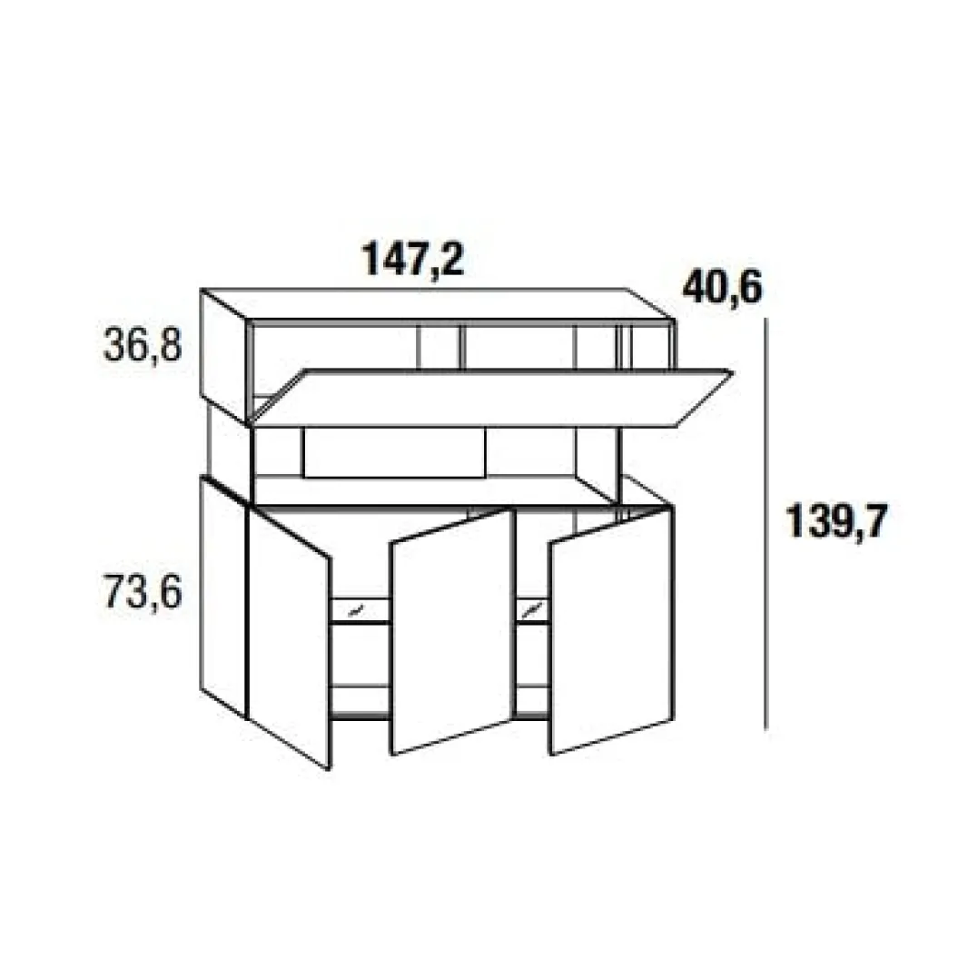 AIR 2645 Highboard
