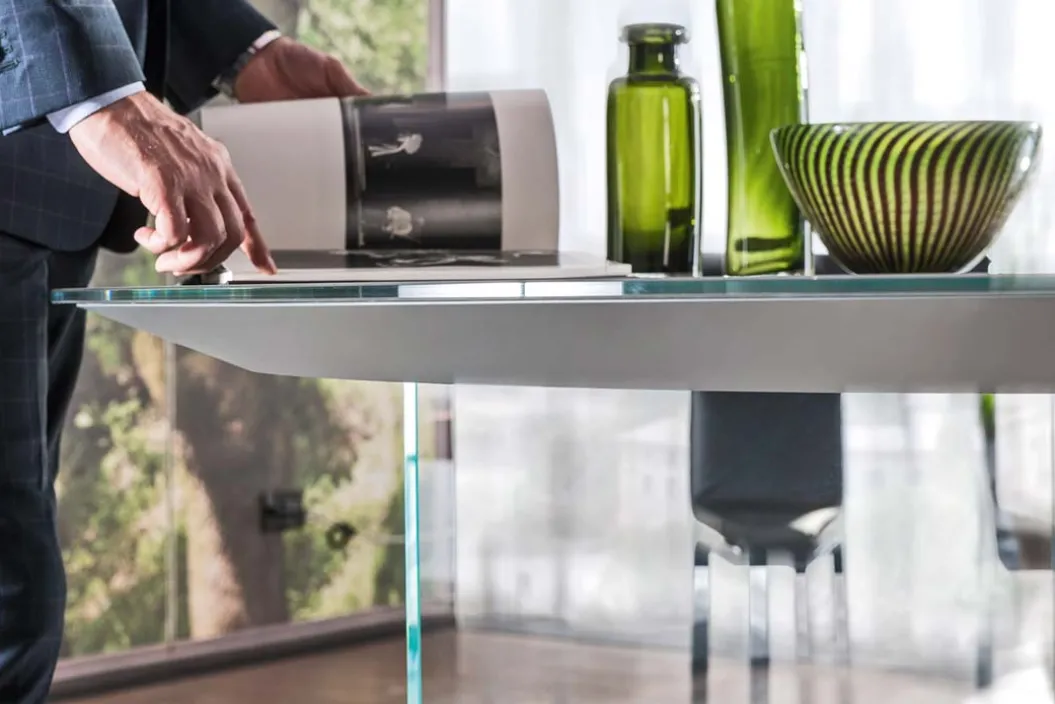 AIR SLIM GLASS ROUND Esstisch
