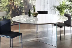 AIR SLIM GLASS ROUND Esstisch