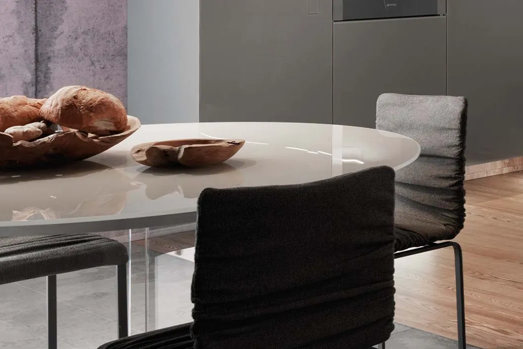 AIR SLIM GLASS ROUND Esstisch
