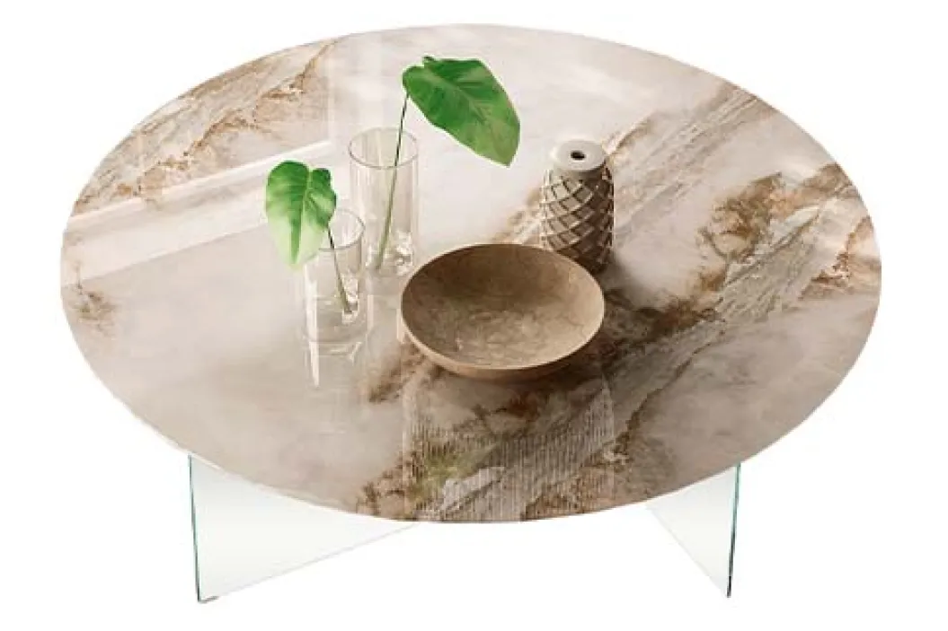 AIR SLIM XGLASS ROUND Esstisch