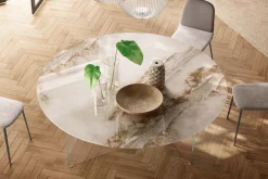 AIR SLIM XGLASS ROUND Esstisch