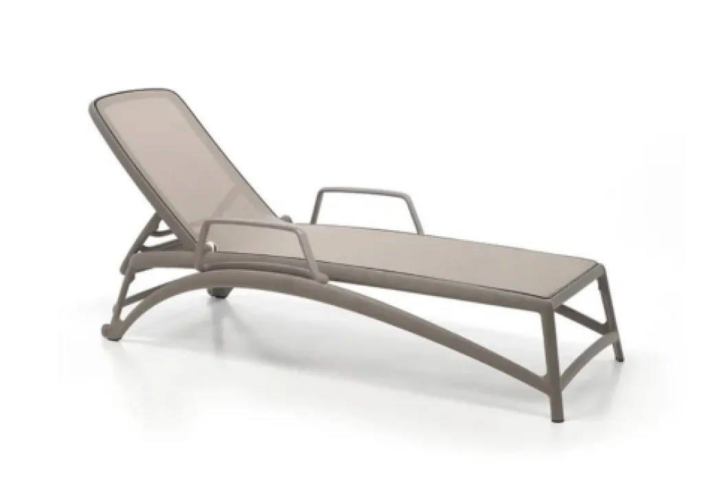 ATLANTICO Gartenliege mit Armlehnen