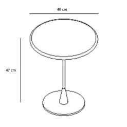 BAIO ROUND LACK Beistelltisch