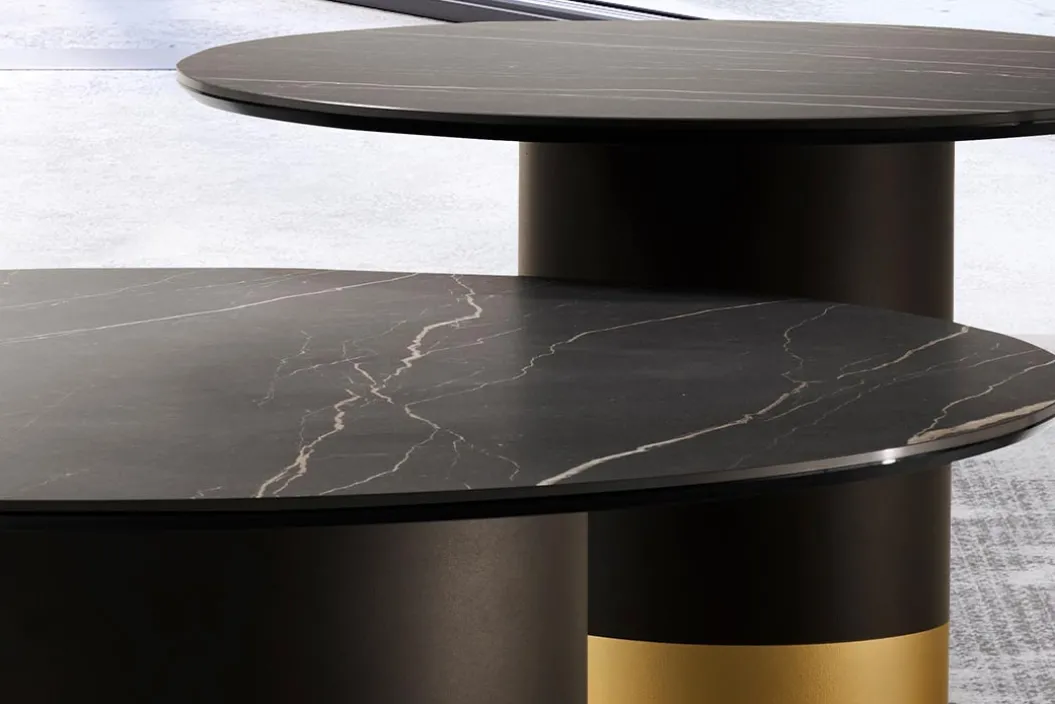 CILINDRO LOW KERAMIK BICOLORE Couchtisch