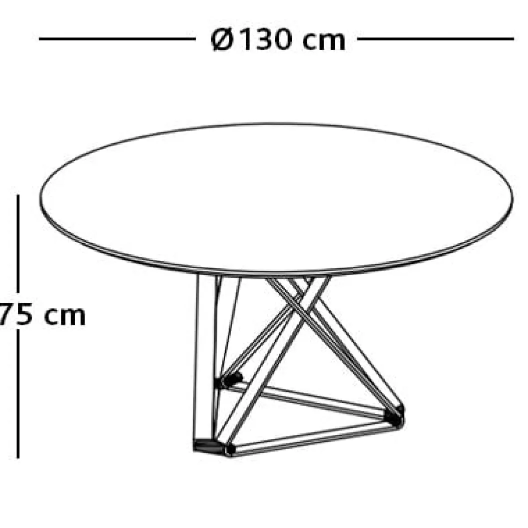 DELTA GLASS ROUND Esstisch