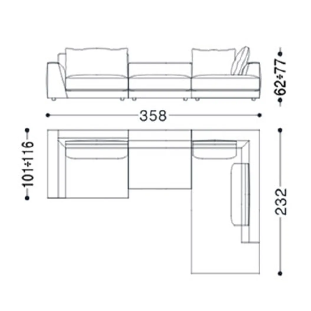 DION Ecksofa