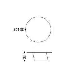 DORADO LOW MARMOR Couchtisch