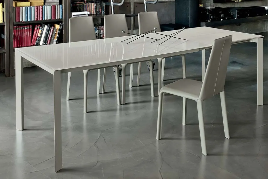 DUBLINO GLASS Ausziehtisch