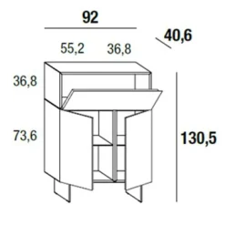 36E8 1351 Highboard