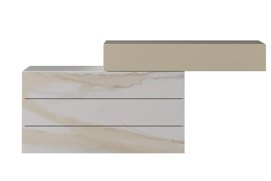 36E8 DRESSER XGLASS Kommode