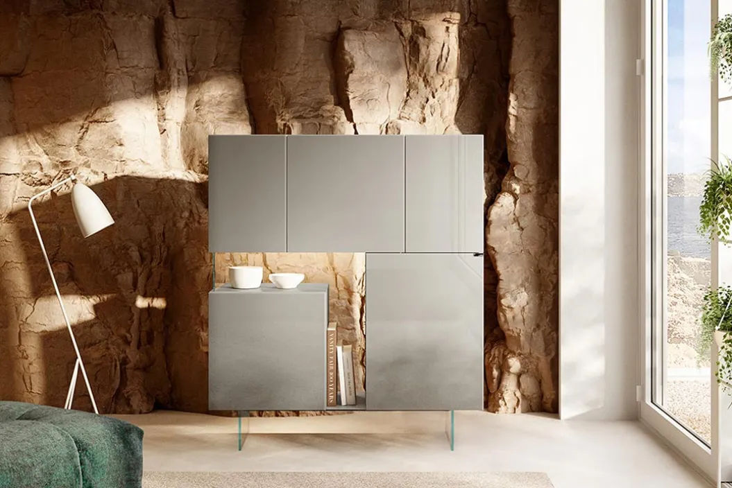 36E8 GLASS 2112 Highboard