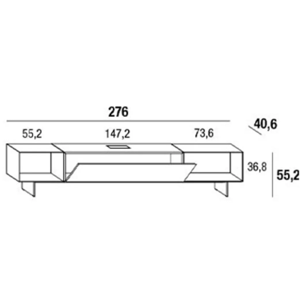 36E8 GLASS 1407 TV-Board