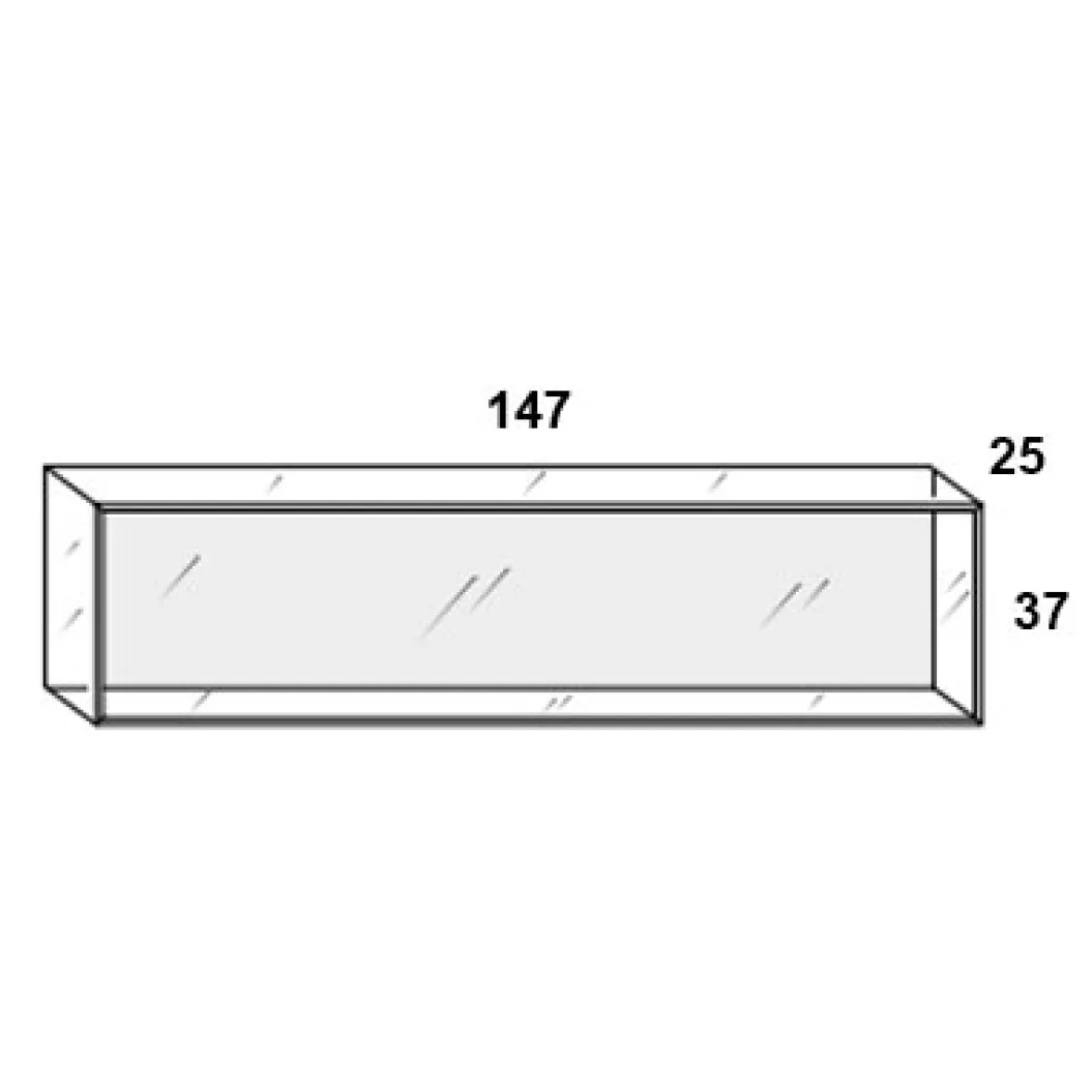 36E8 GLASS GSD006 Hängeregal