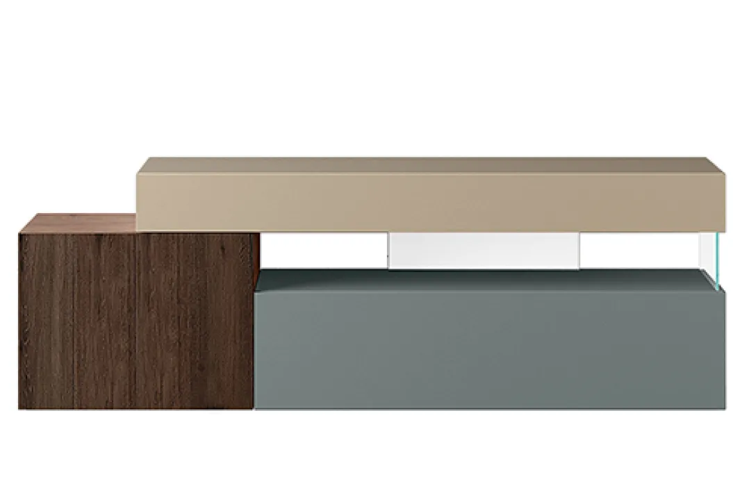 36E8 MULTICOLORE GLASS Sideboard