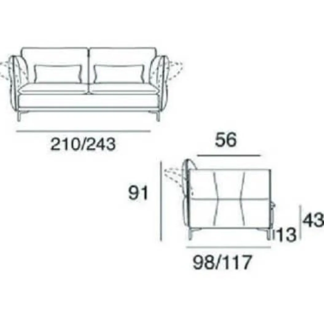 EASY LUXUSLEDER Einzelsofa