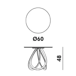 FEBE LOW MARMOR Couchtisch