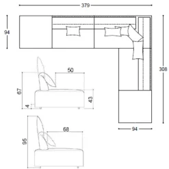 FREEMOOD Ecksofa