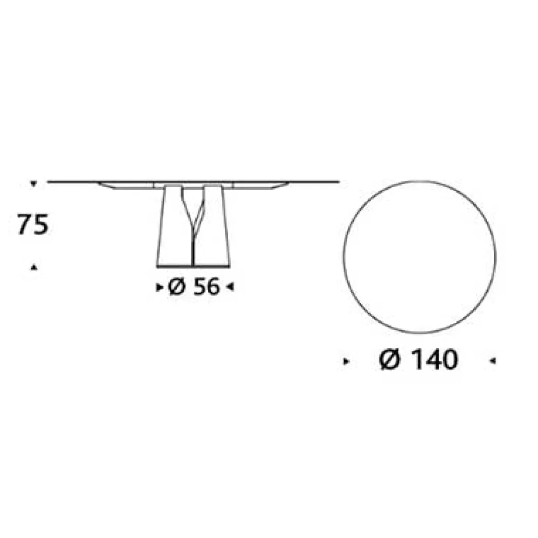 GIANO WOOD ROUND Esstisch