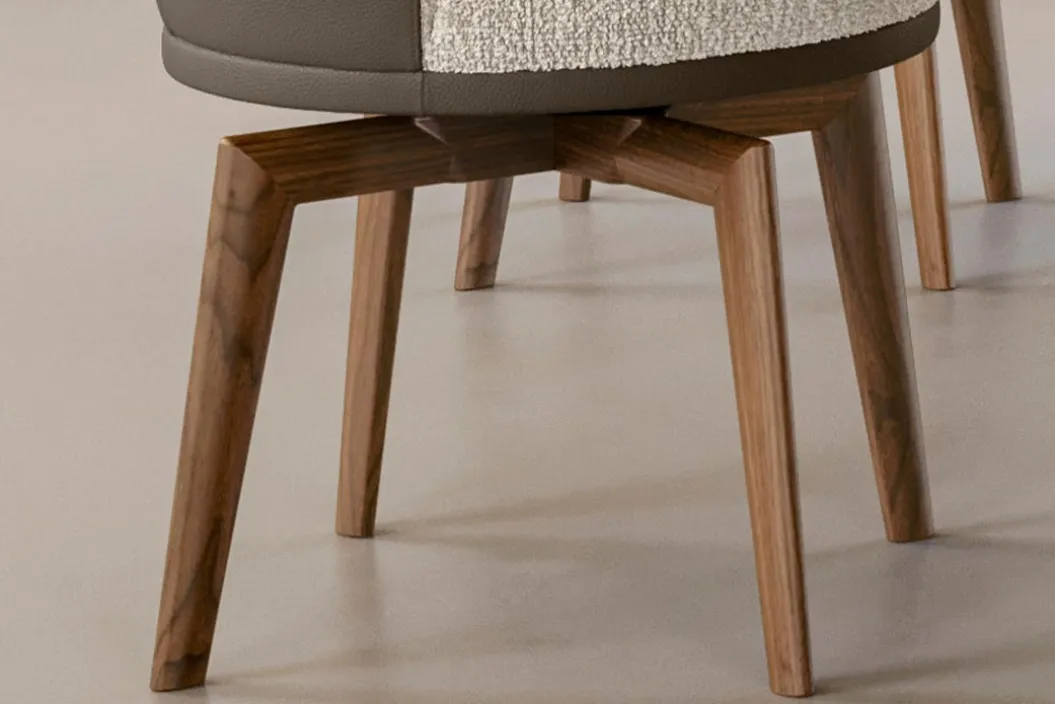 GINGER WOOD TRESTLE BICOLOR Armlehnstuhl