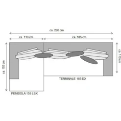GRANADA LUXUSLEDER Ecksofa