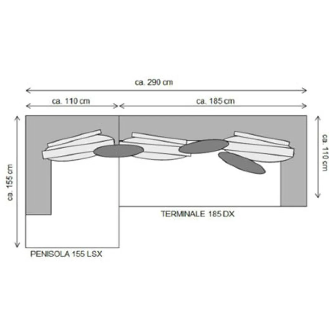 GRANADA LUXUSLEDER Ecksofa