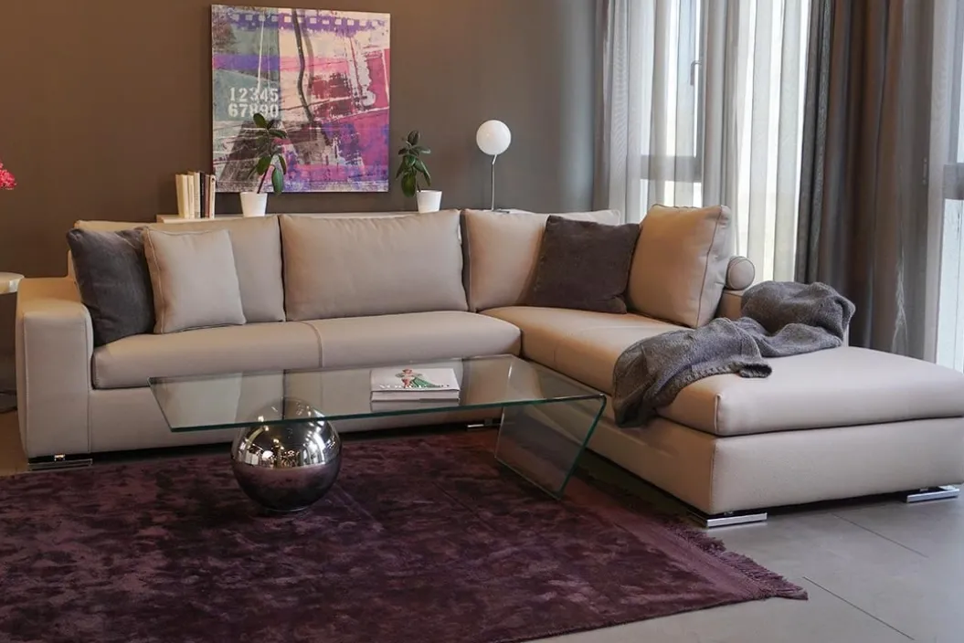 HALMA LUXUSLEDER Ecksofa