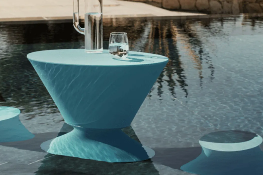 IRIS IN-THE-WATER Garten-Bistrotisch