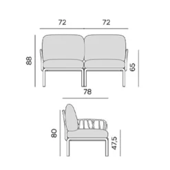KOMODO Gartensofa