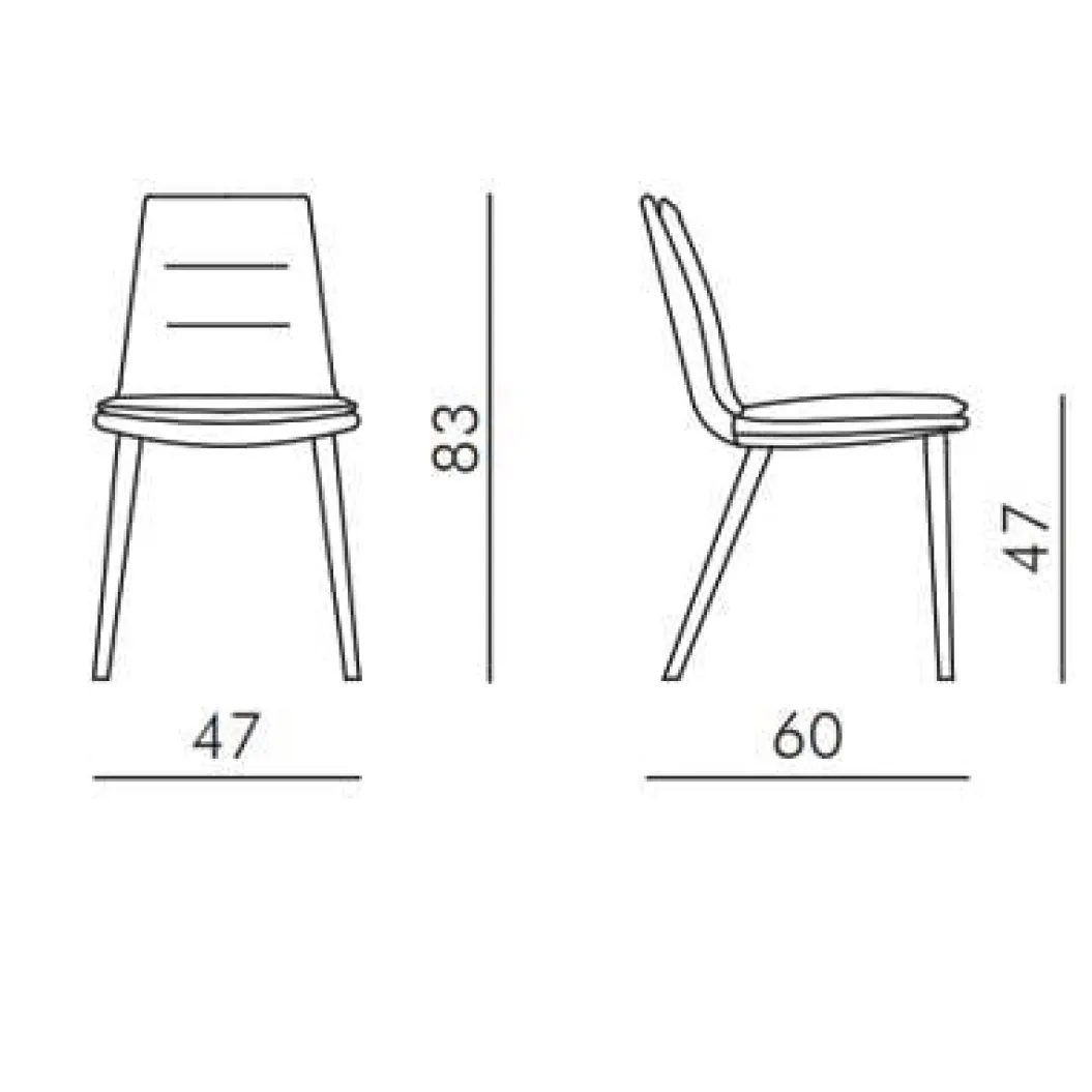 LADY WOOD LEGS Stuhl