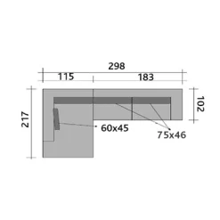LIVERPOOL Ecksofa