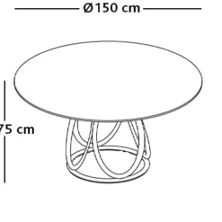 LOUIS WOOD ROUND Esstisch