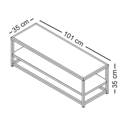 LOWBOARD Beistelltisch