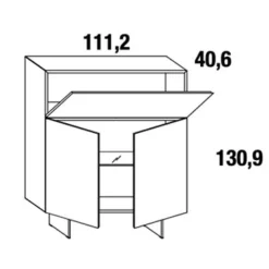 MATERIA 1010 XGLASS Highboard