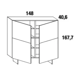 MATERIA 1012 XGLASS Highboard