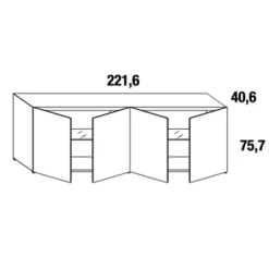 MATERIA 1007 XGLASS Sideboard