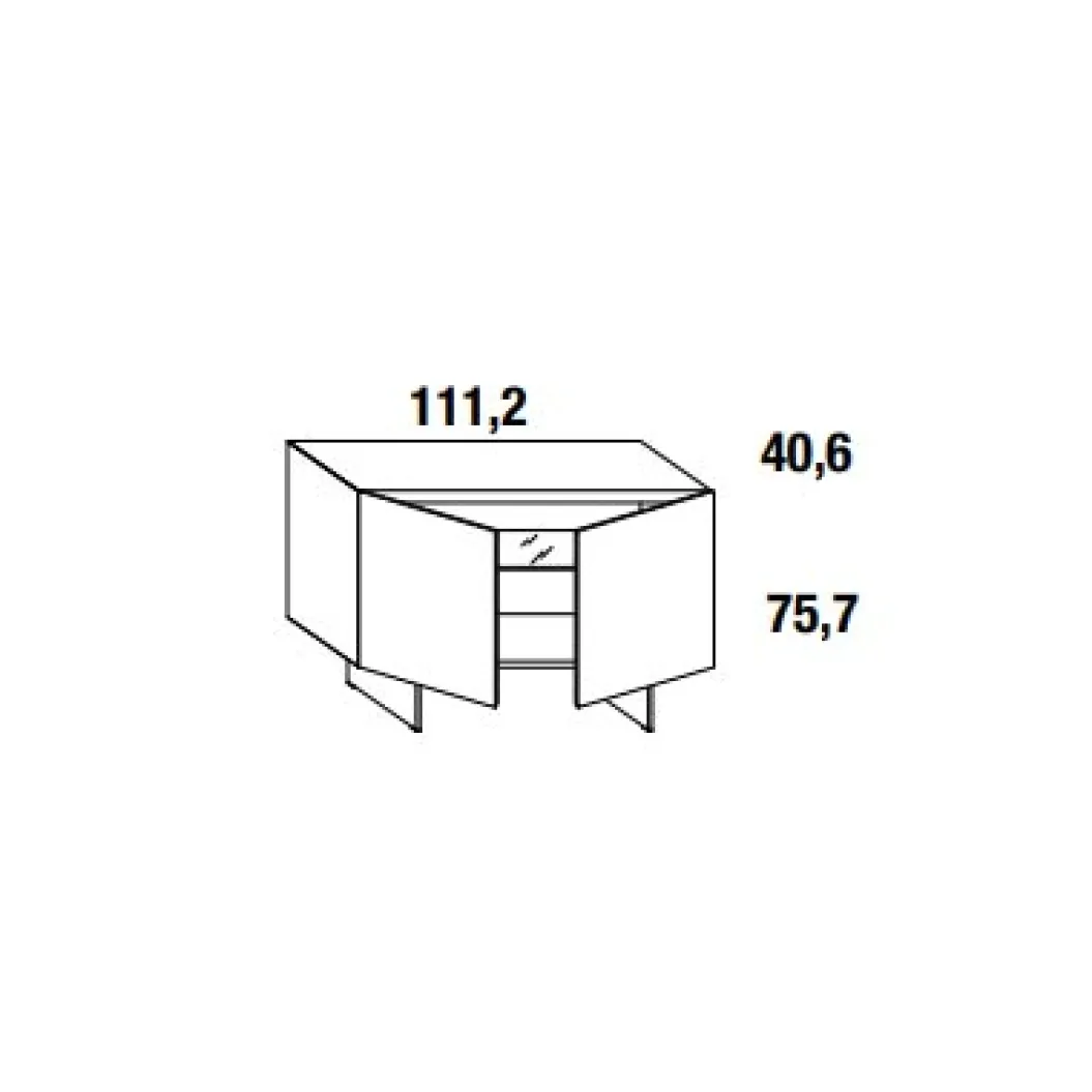 MATERIA 1003 XGlass Sideboard