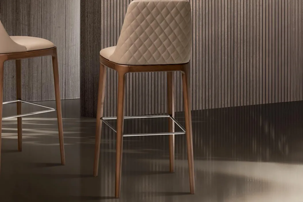 MAX DIAMOND 4 LEGS WOOD Barhocker