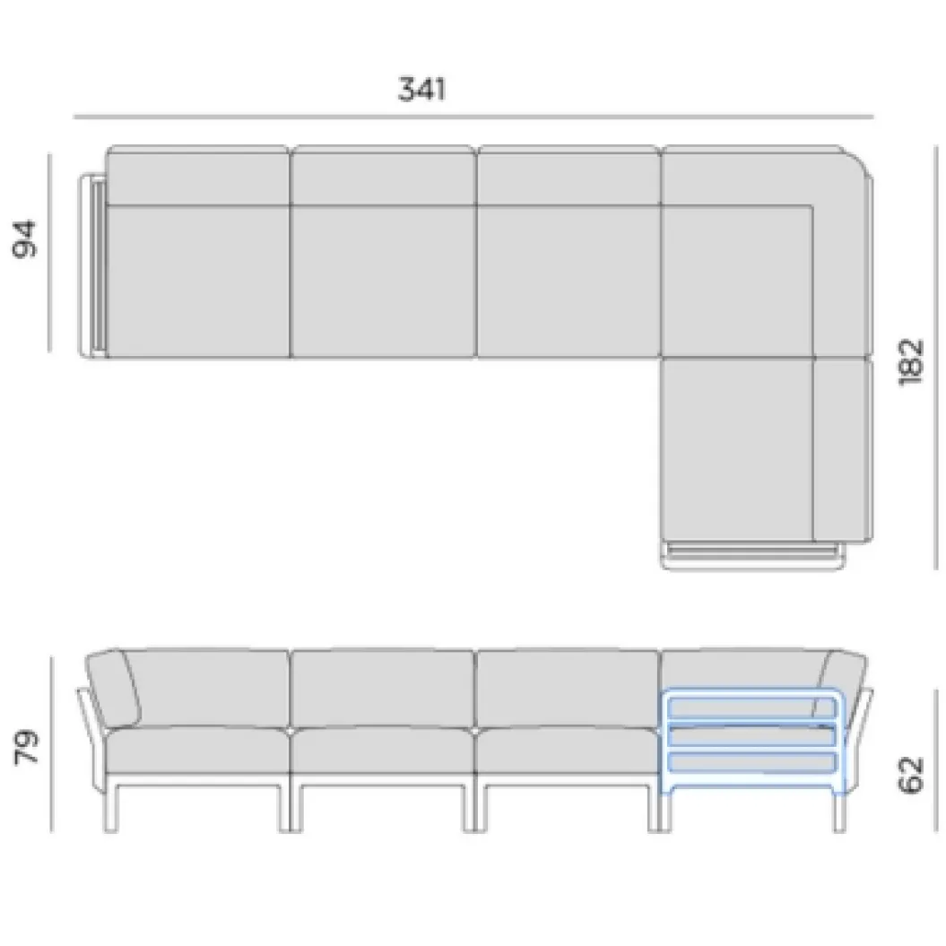 MAXIMO 5 Gartensofa