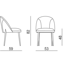 MINNI METAL BICOLOR Stuhl - LAST MINUTE-DEAL