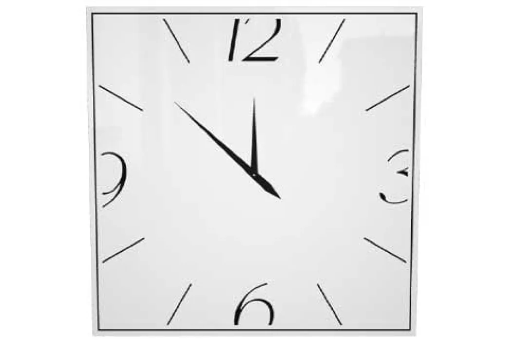MOMENT Spiegel mit Uhr