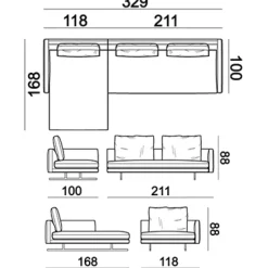 MOSS Ecksofa