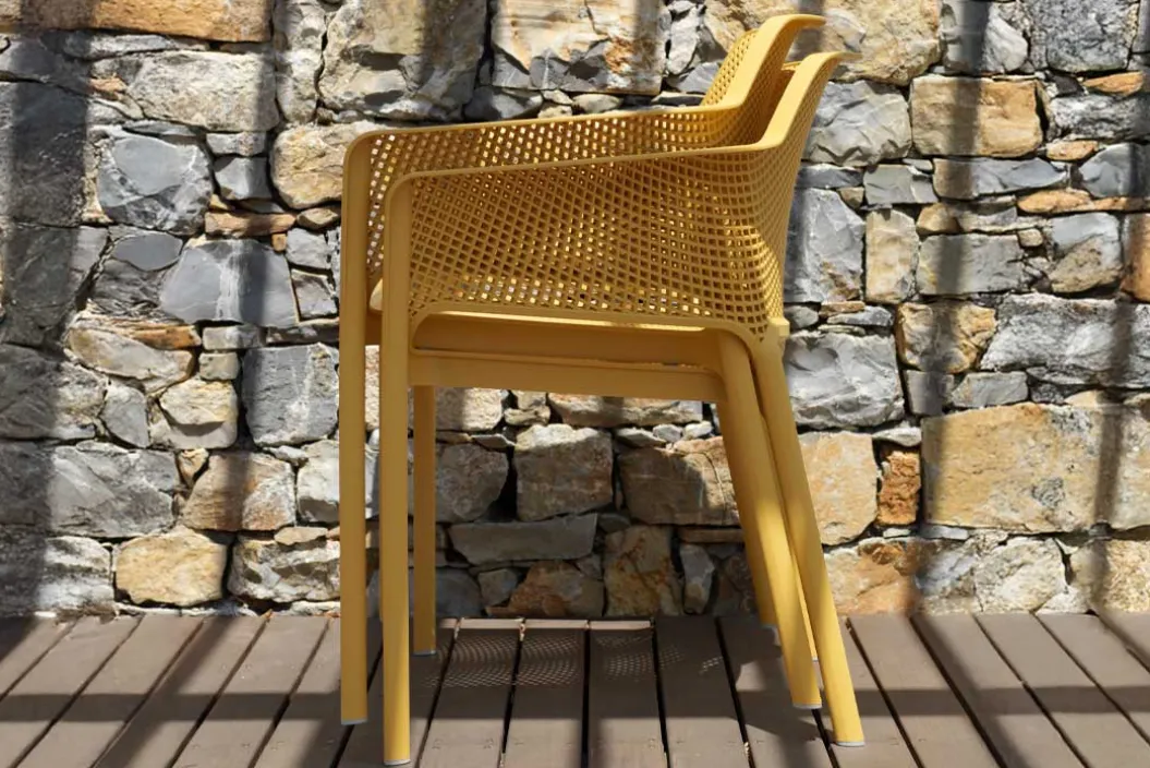 NET Gartenstuhl mit Armlehnen