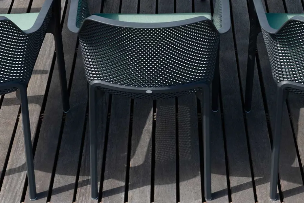 NET Gartenstuhl mit Armlehnen