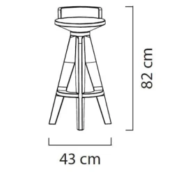 OXFORD Garten-Barhocker
