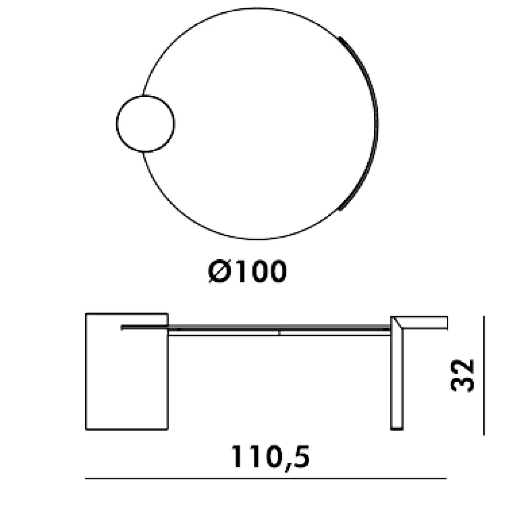 PEO LOW GLASS Couchtisch