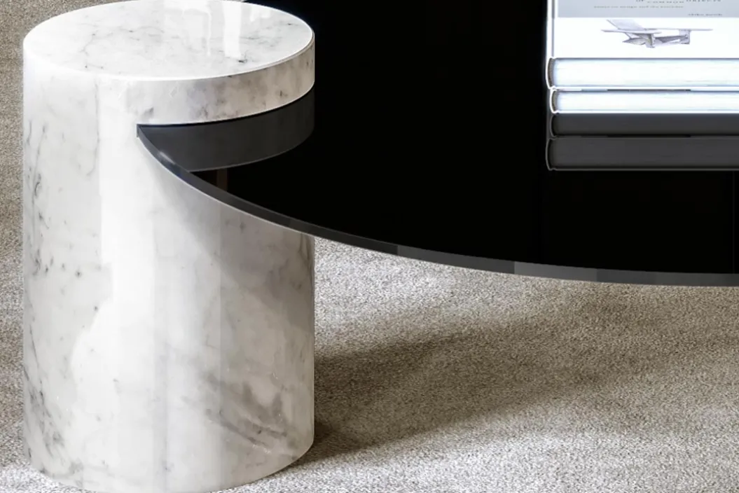 PEO LOW GLASS Couchtisch