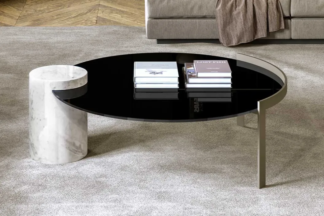 PEO LOW GLASS Couchtisch